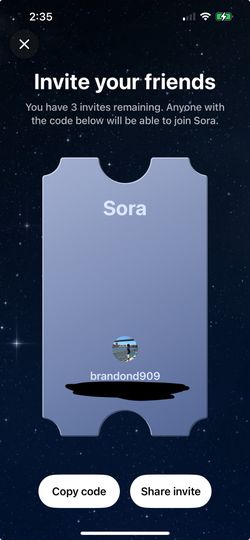 Sora 2 Codes