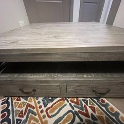 Large Distressed Coffee Table