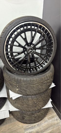 22” MERCEDES WHEELS RIMS 5x112 STAGGERED 5x112 + TIRES (4) NEW-WE FINANCE