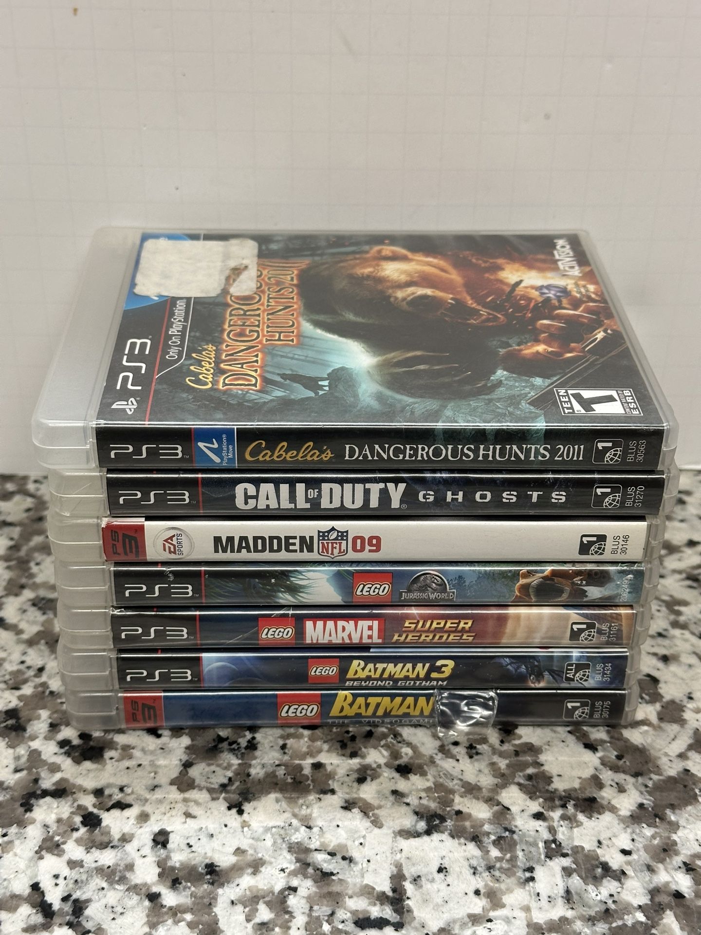 PlayStation 3 Game Bundle PS3 ( Lego, Madden, Call Of Duty And Hunting) TESTED