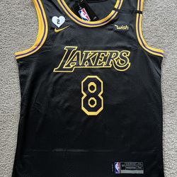 MENS KOBE BRYANT LOS ANGELES LAKERS JERSEY S BLACK MAMBA