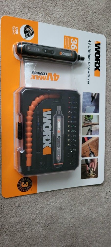 Worx Cordless Screwdriver  Brand New
