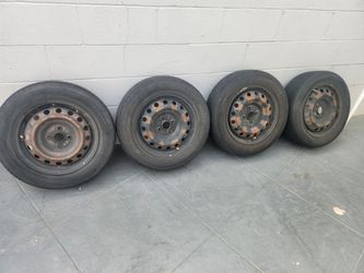 Set of 4 4x100 wheels with 185/65/15 tires