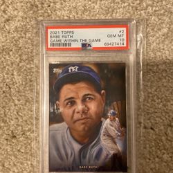 2021 Topps Babe Ruth PSA 10