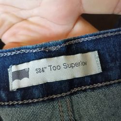 Levi's 524  Women's Too SuperLow W32 L32