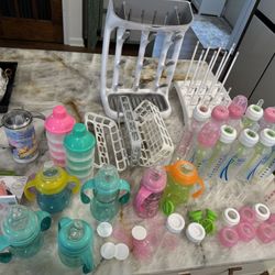 Dr Browns Bottles Sippy Cups Washing Materials 5 Unused 32oz Similac Bottle 