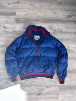 Vintage 70s 80s REI Goose Down Pullover Anorak Jacket Blue Red Gorpcore Men's L
