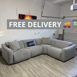 Gray Modular Sectional Couch 🛋️- FREE DELIVERY 🚚 