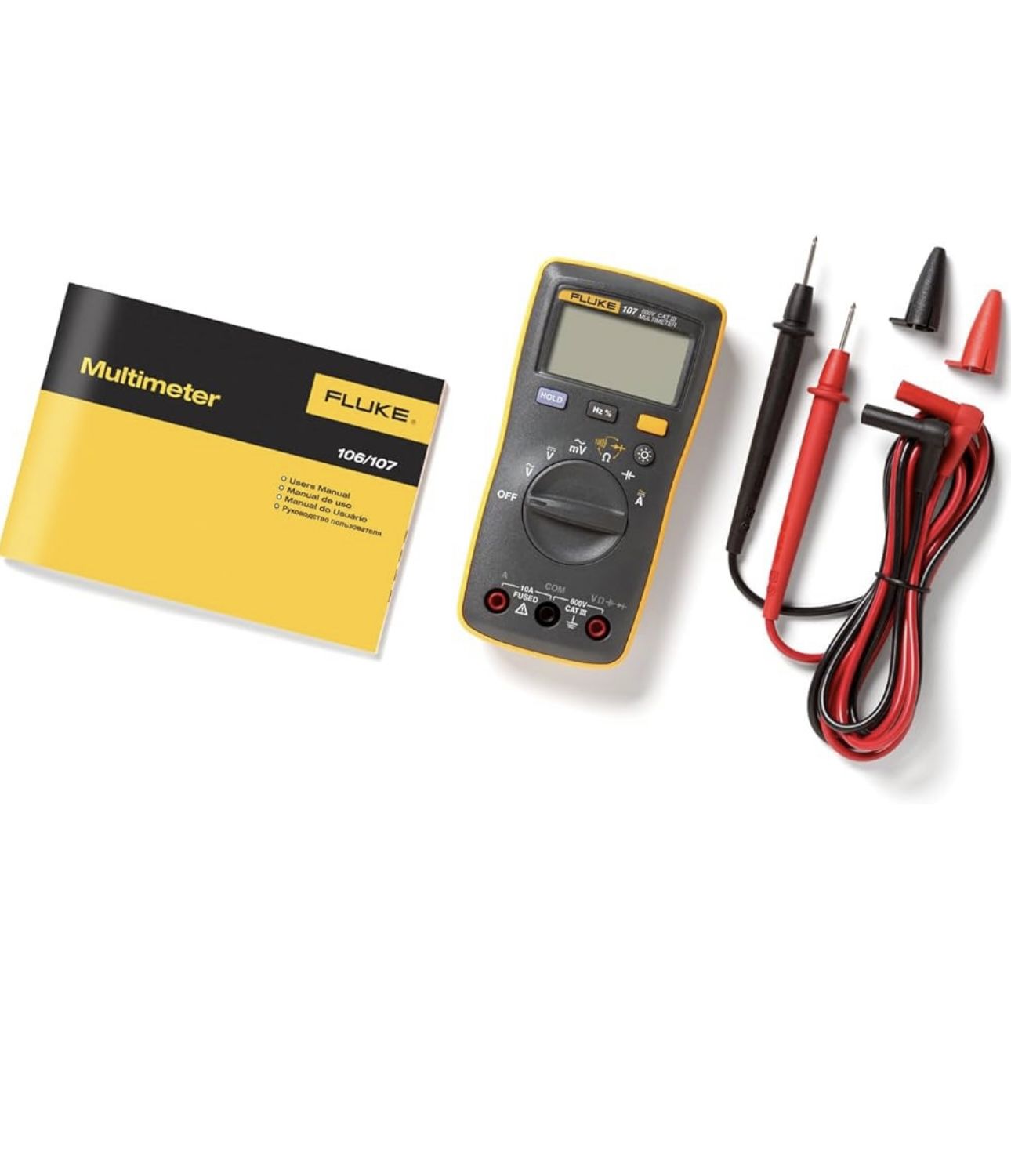 Fluke 107 AC/DC Current Handheld Digital Multimeter by Fluke Gray