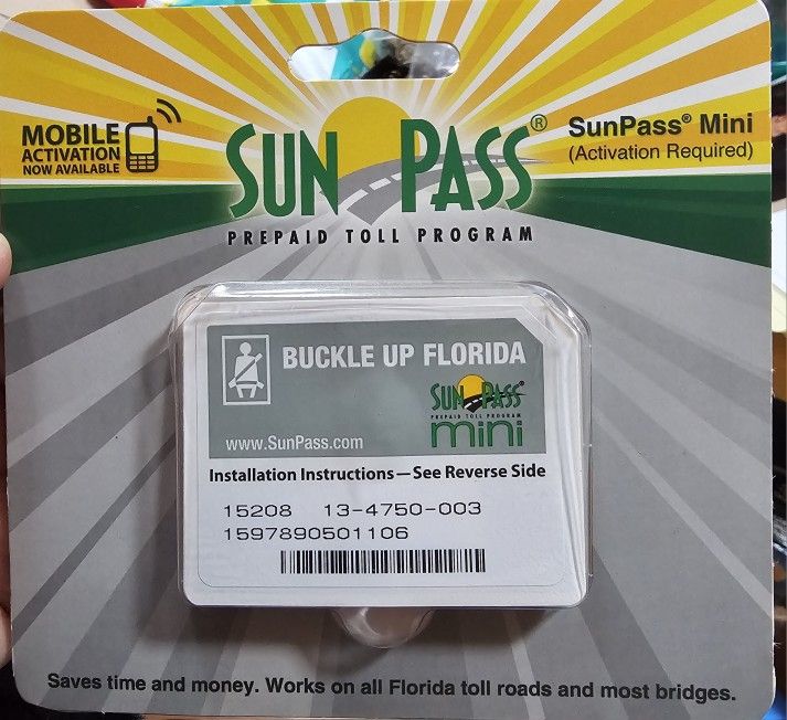 Sun Pass Prepaid Toll Catd