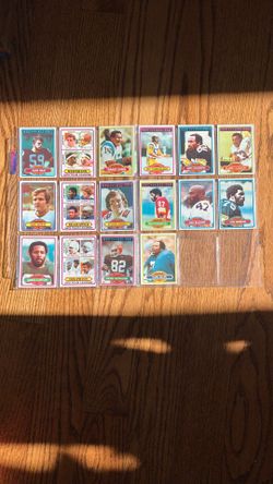 1980 Topps Football Cards