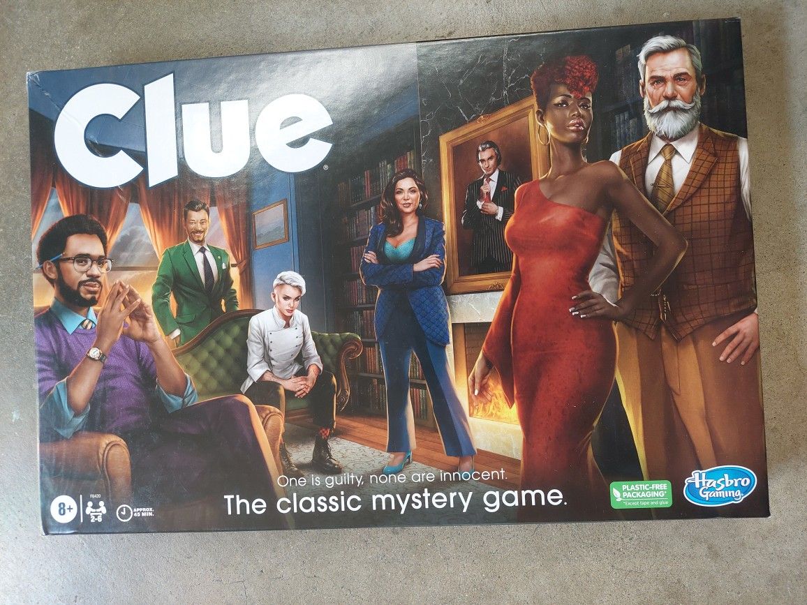 New Clue Board Game, Mystery Games for 2-6 Players, Family Games for Kids Ages 8 and Up