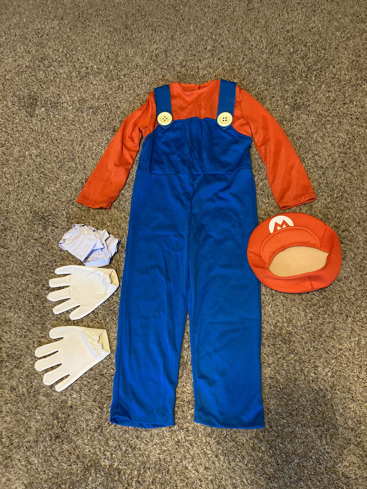 Mario Costume Kids Size Medium