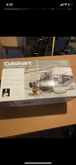 CUISINART CLASSIC STAINLESS COOKWARE 7 PCS