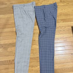 Kenneth Cole Reaction Slim Fit Dress Pants, Size 32 & 32, 2 for 1