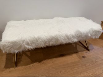 Faux Fur Two Bench Set