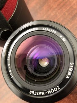 Sigma Zoom Master 70 MM 6450750 camera lense with case