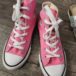 Girl Pink High Top Converse 
