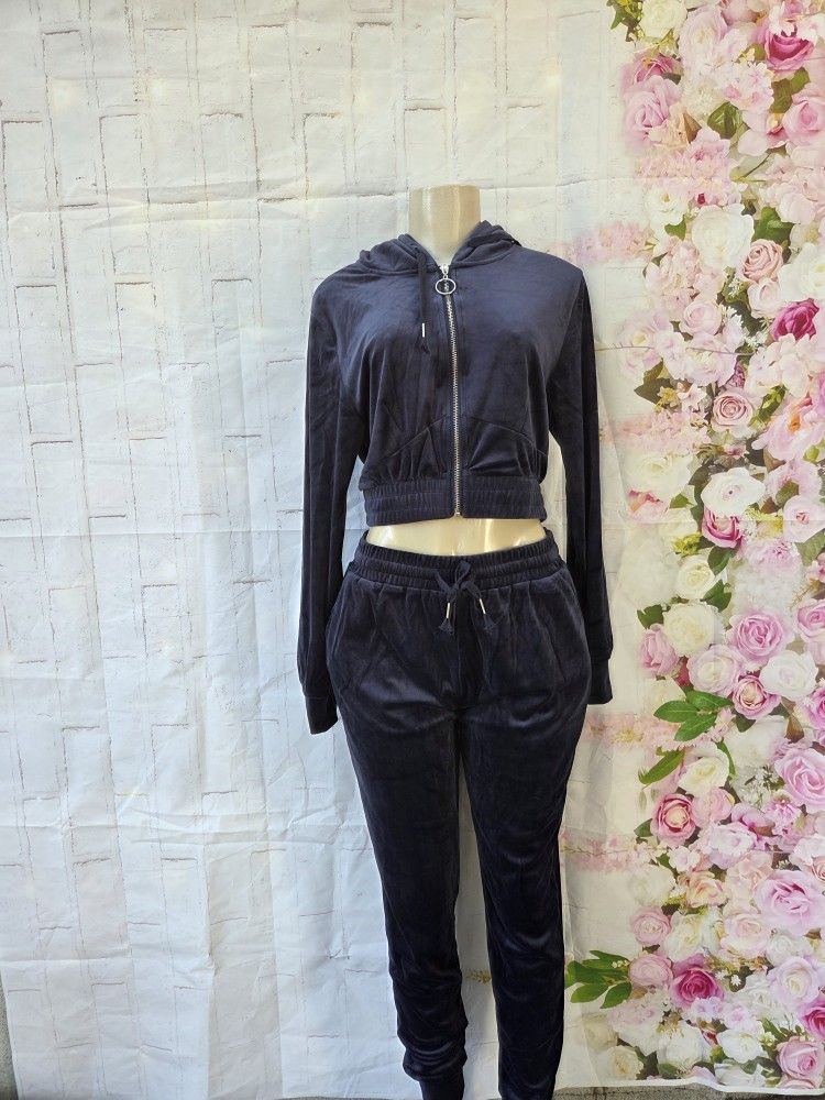 Black Velour 2 Piece Set