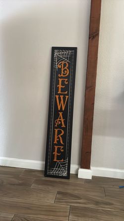 Halloween door sign
