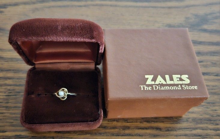 10k Gold Pearl Ring From Zales
