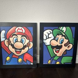 Big Mario & Luigi Wall Decor