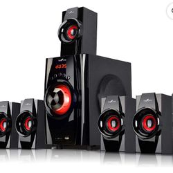  Bluetooth Speaker System with 6.5 in. Amplifier, Red