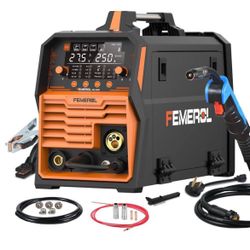 250 Amp 110V/220V Heavy Duty 6-in-1 Electric Multi-Process Welder with Aluminum Welding