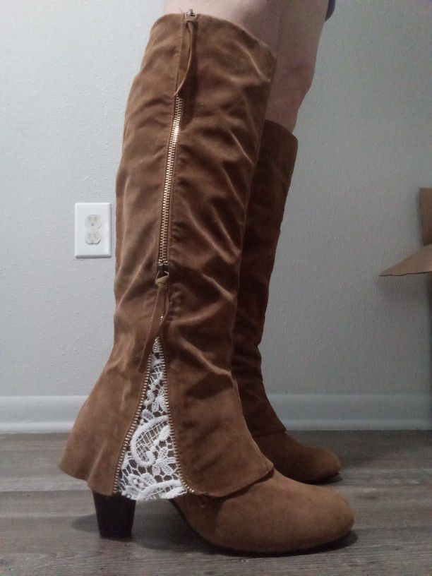 Knee High Fashion Boots New Size 9.5