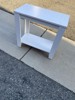 White Corner Table