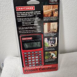 Craftsman Project Calculator 