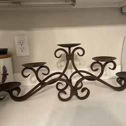 Rod Iron Candle Holder