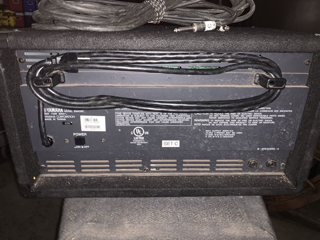 Yamaha EMX 620 Powered Mixer & Stageworks 15" PA Speaker for Sale in
