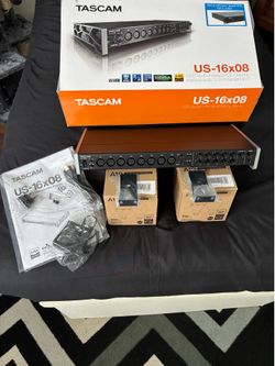 TASCAM US-16x08 USB Audio Interface w/ Phantom Power Rack Mountable NEW in OPEN BOX