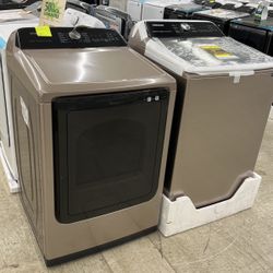Top Load Washer And  Gas Dryer Samsung 