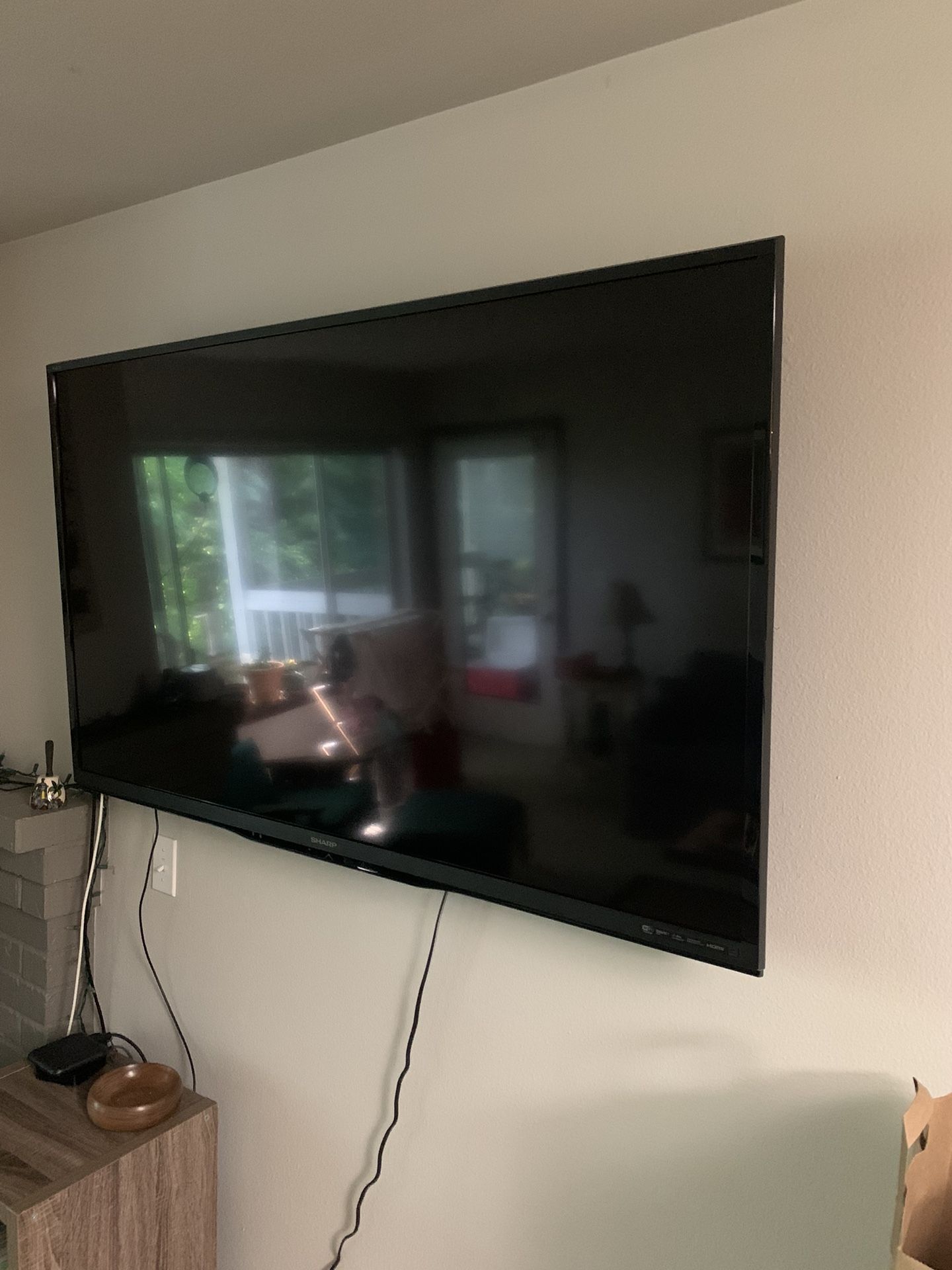 60” Sharp Aquos Smart TV w/ Wall Mount