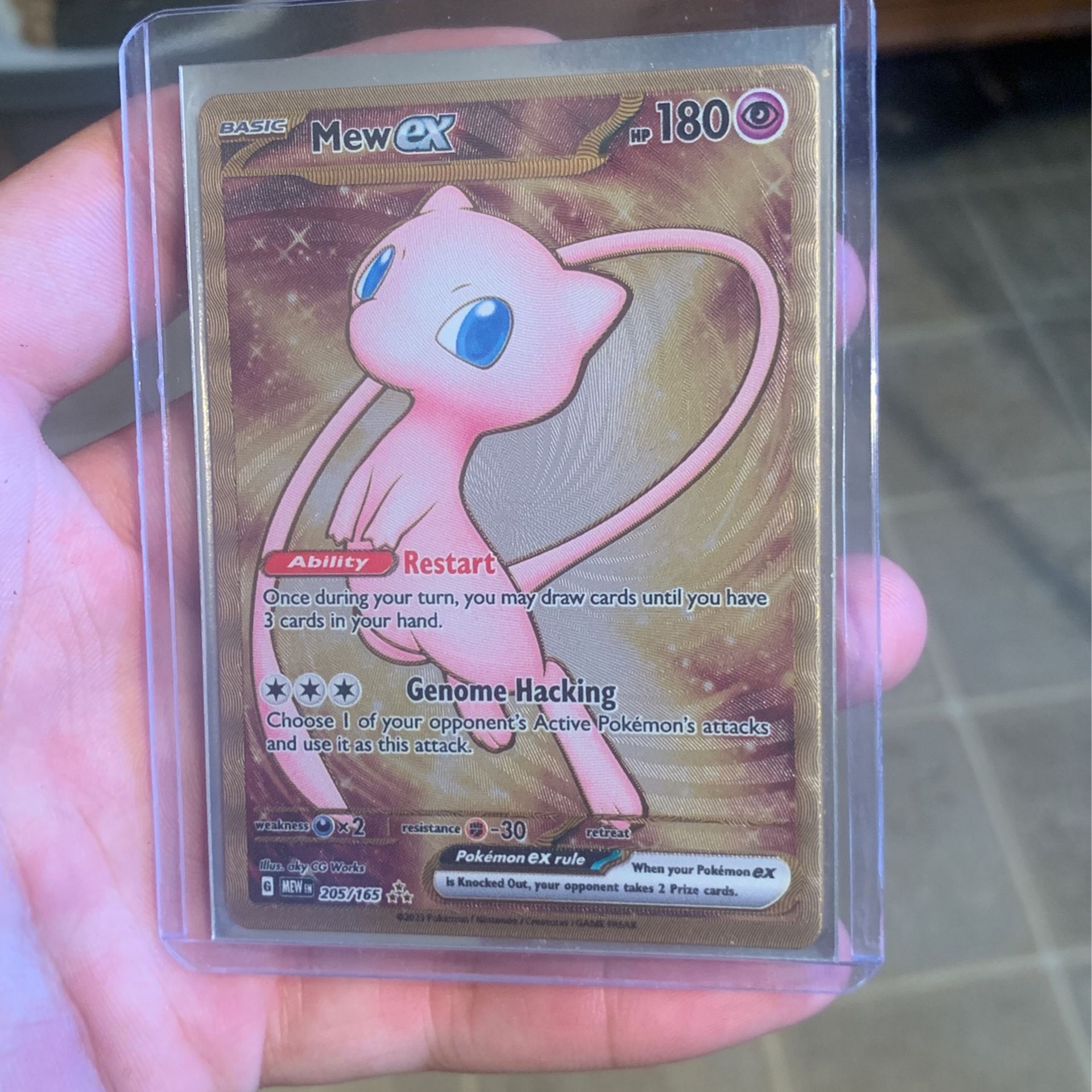 Metal Mew Pokémon Card (MADE OUT OF METAL)