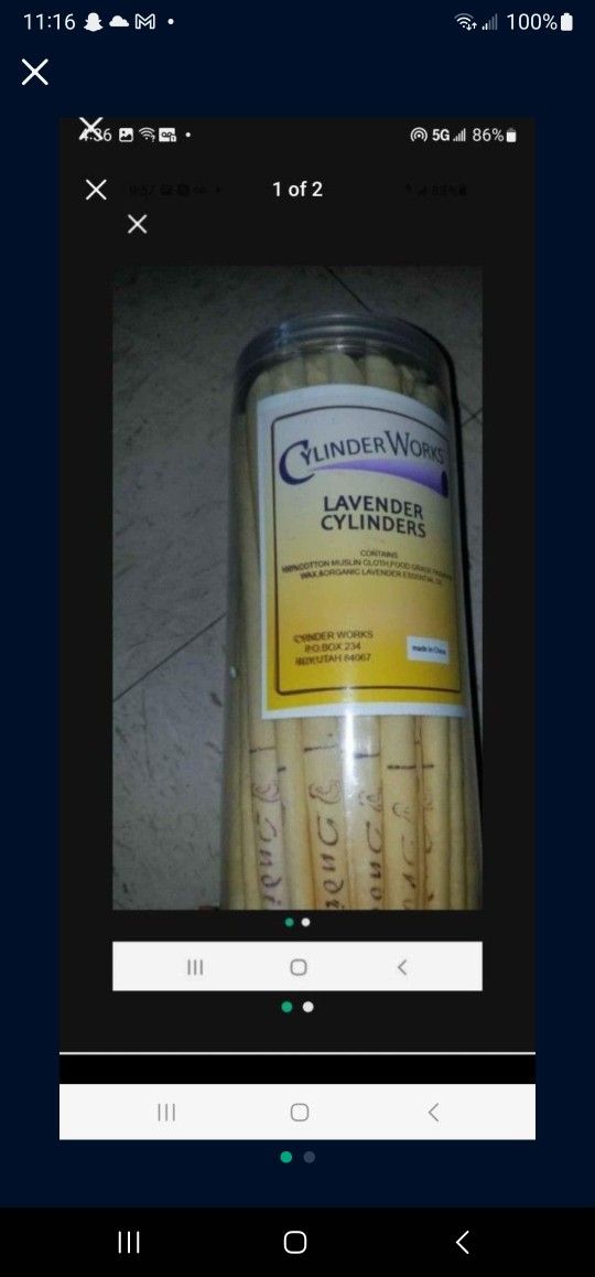 Cylinder Works, Lavender Cylinders