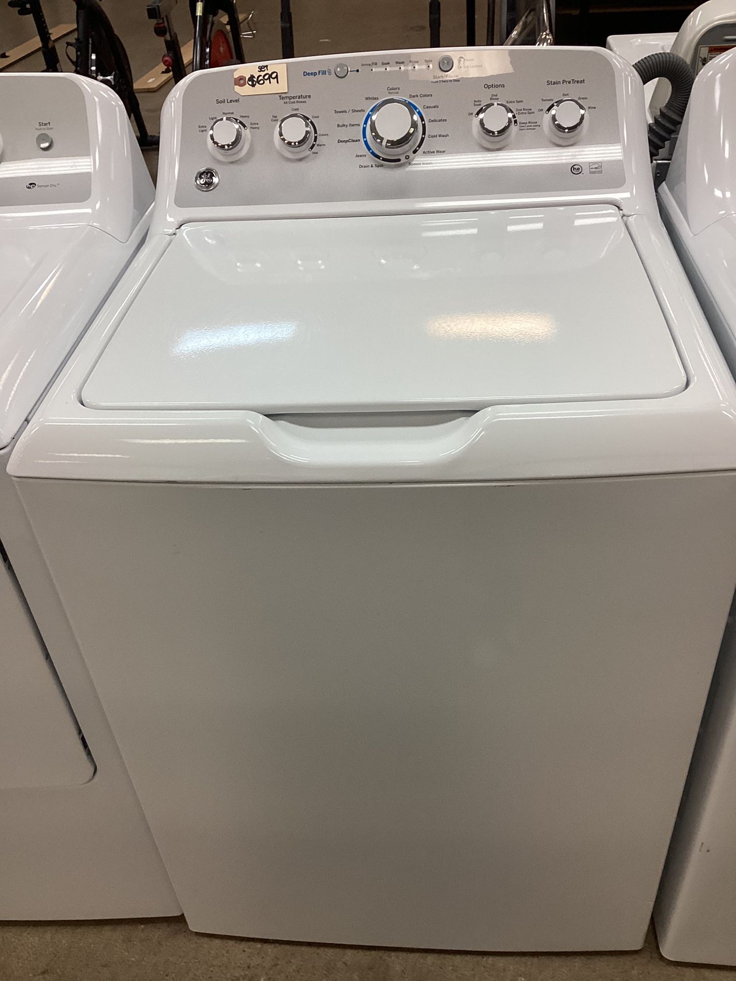 GE Top Load Washer And Electric Dryer Used Set