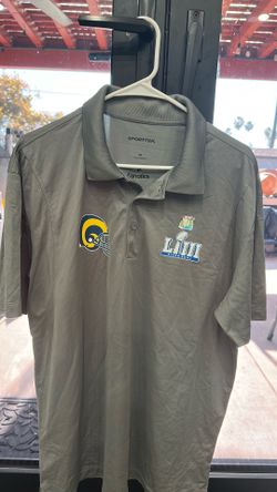 NEW - LA Rams Polo Shirt, Grey