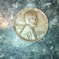 1940 Lincoln One Cent Wheat Penny Error