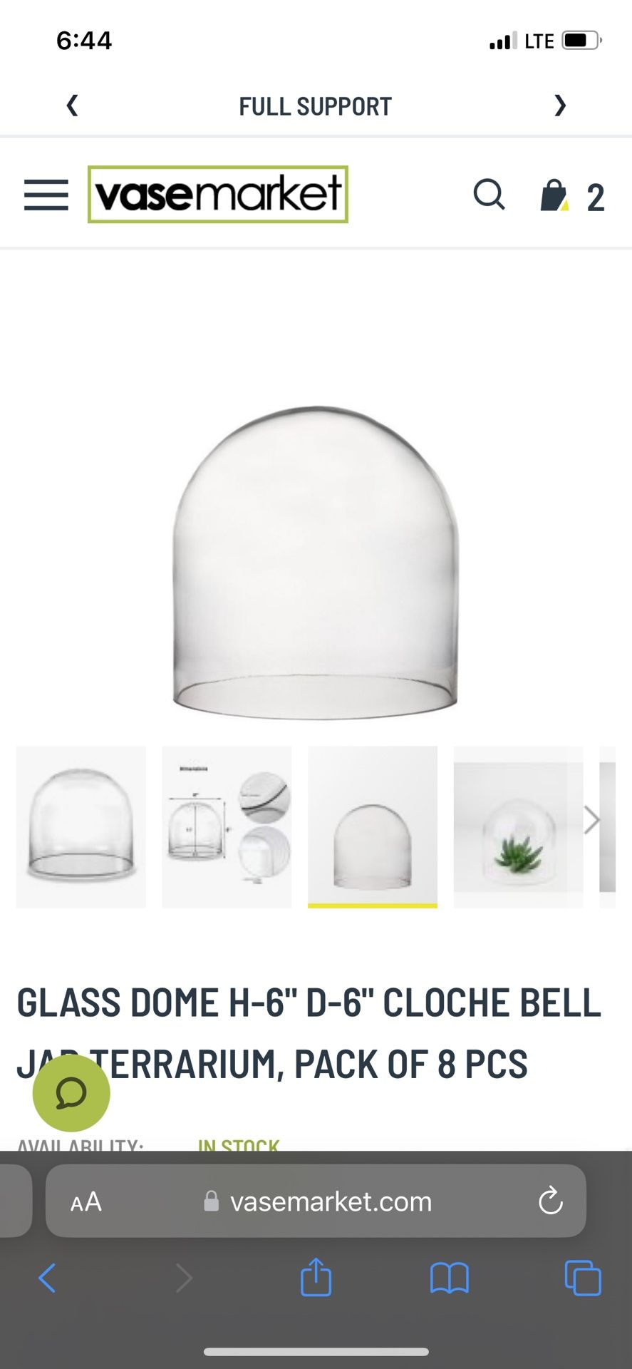 16 Glass Domes