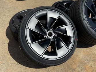 DELIVERED 4x OEM 2026 Tesla Model 3 Performance 20" Warp Wheels and Tires 100% TPMS