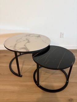 Glass nesting table/ coffee table