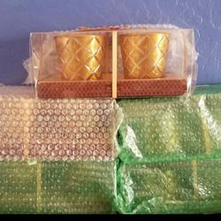 Lot of 5 New Candle Gift Sets, 10 Candle Holders Total