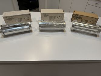 🌟 Brand New Vintage Pampered Chef Bread Tubes – Set of 3 🌟 Star, Heart & Flower Shapes