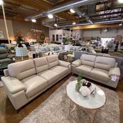 Top Grain Leather Sofa Living Room Furniture