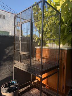 Large bird cage with wheels