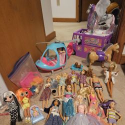 Barbie Helicopter And Food Truck