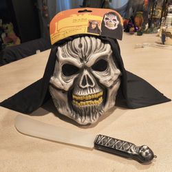 Halloween Mask And Knife 